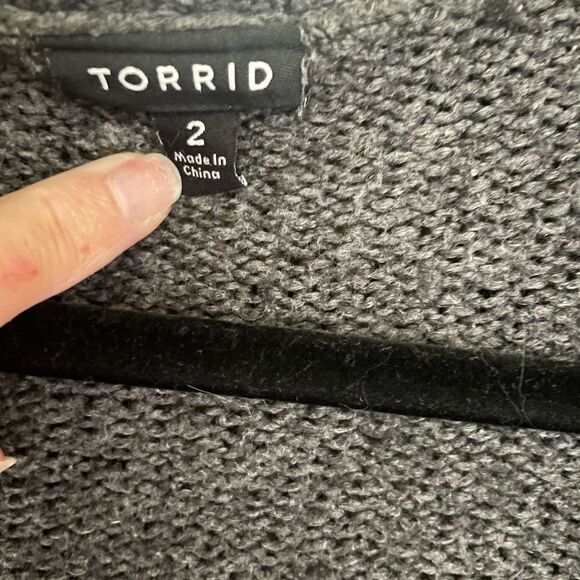 Torrid Gray Tattoo Print Women’s Cardigan Torrid size 2 - Picture 7 of 13